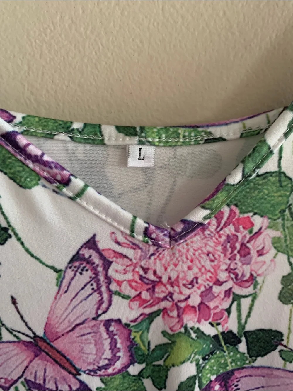 🦋Butterfly Maxi Dress Sundress — White Unbranded NWOT Never Worn - Picture 6 of 9